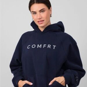 Comfrt Women's Navy Sweatshirt Hoodie Size Small